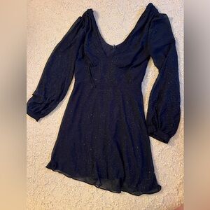 Glitter Long Sleeve Dress